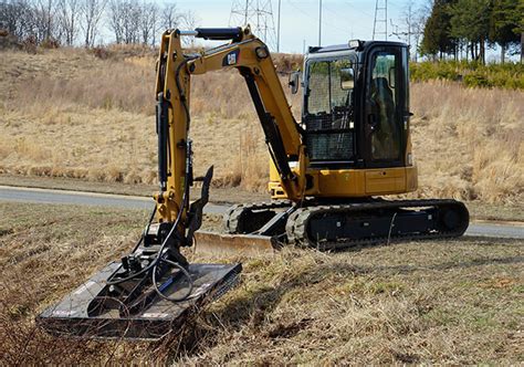 brush hog for mini excavator|mowing attachments for mini excavator.